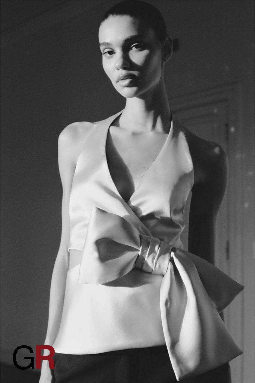 Ethereal Halter Spaghetti-Strap Top - GlamoROZ