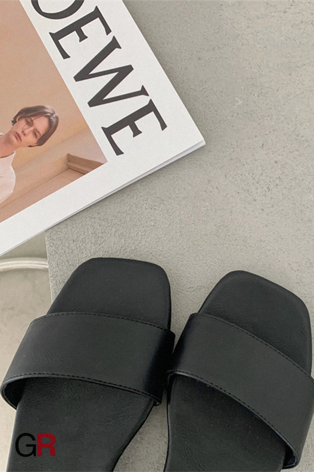 Chunky Heel Open Toe Leather Belt Big Gold Buckle Sandals