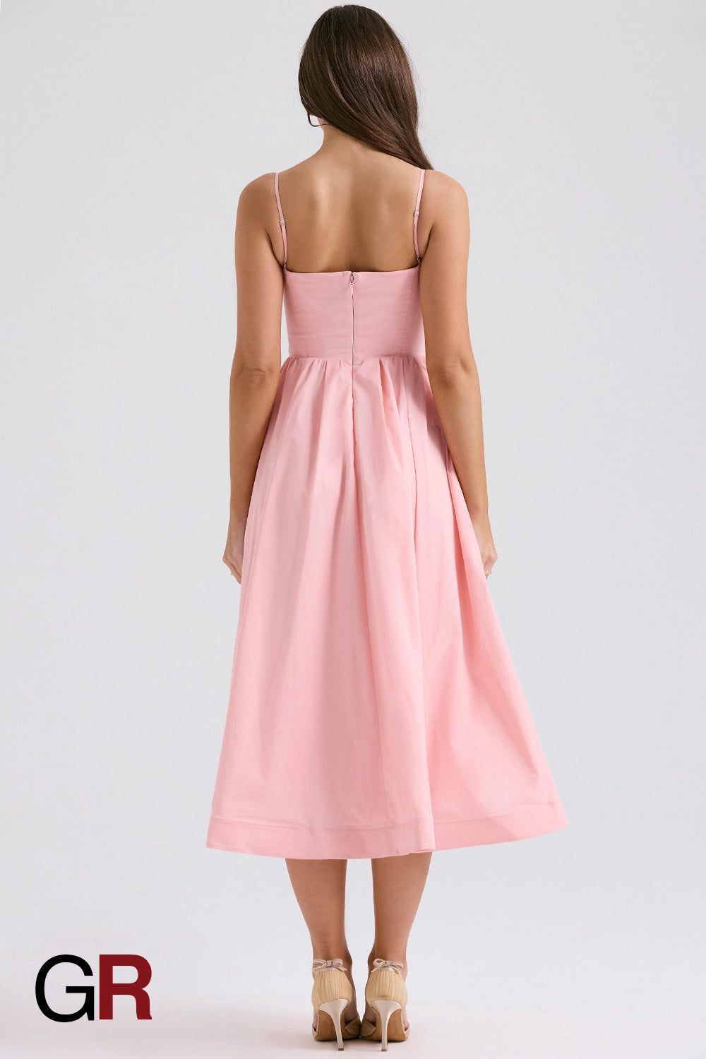 Vibrant Suspender Pink Dress - GlamoROZ