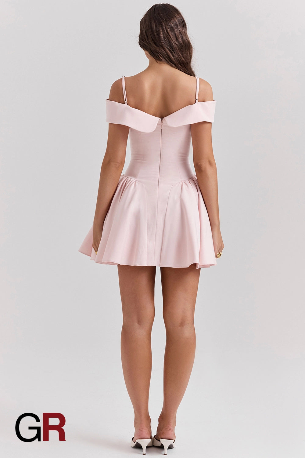 Hot Girl Off-Shoulder Little Pink Dress - GlamoROZ