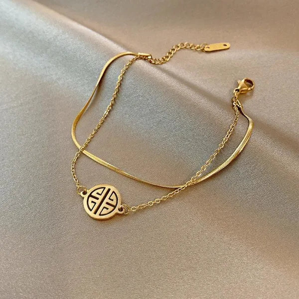 Double Blessing Charm Bracelet - GlamoROZ
