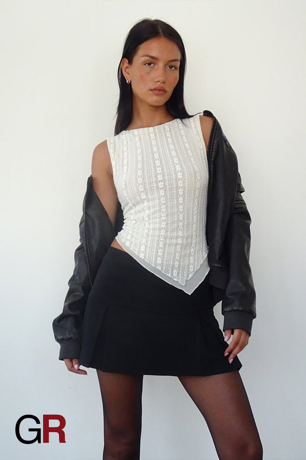 Chic Texture Irregular Hem Vest - GlamoROZ