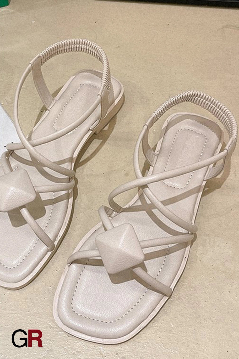 Flat Shoes Cross Straps Student Roman Beach Shoes Women