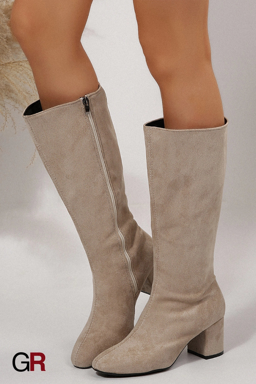 Marceau Suede Knee Boots