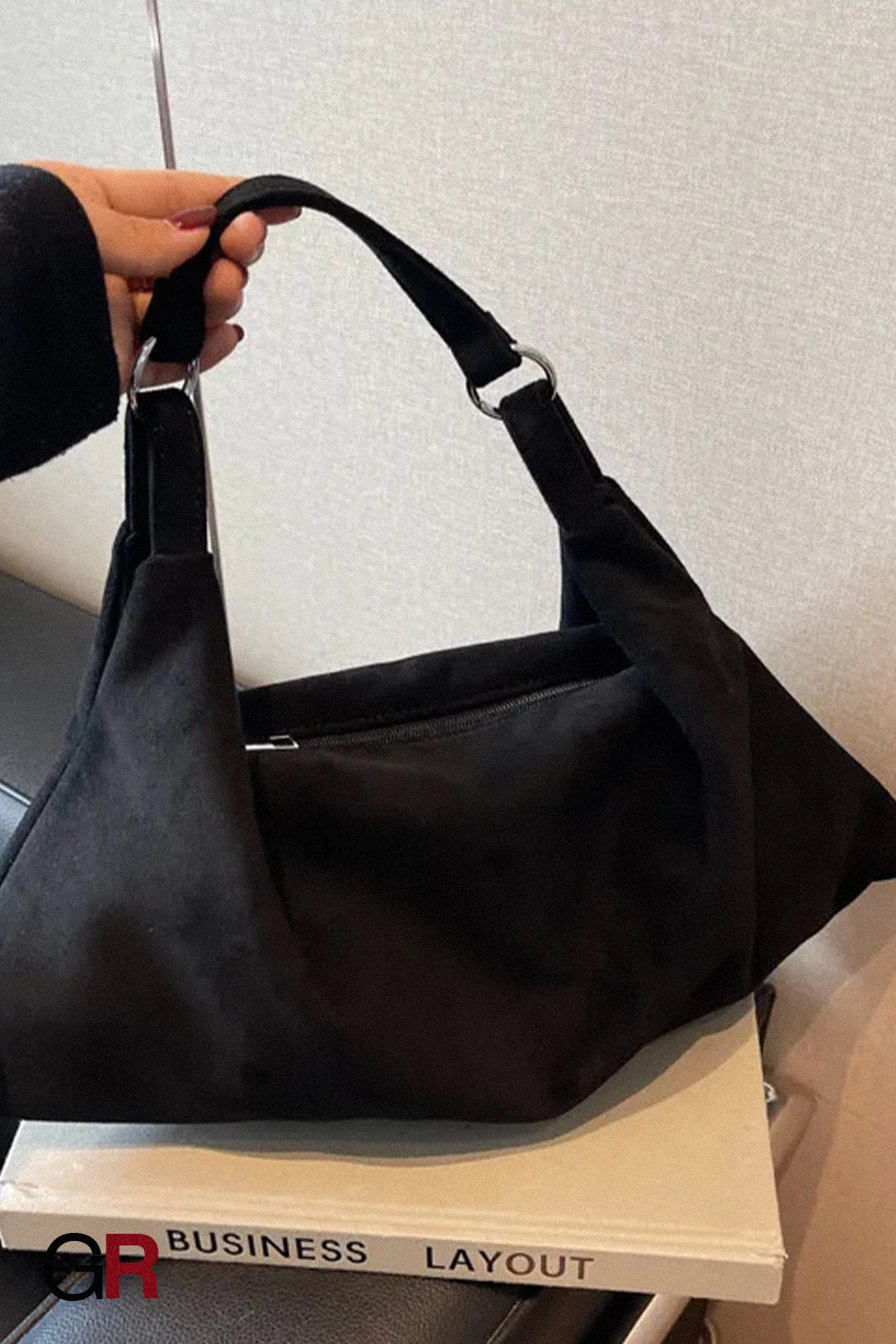 Pu Fabric Portable Shoulder Bag Versatile Simple Messenger Bag