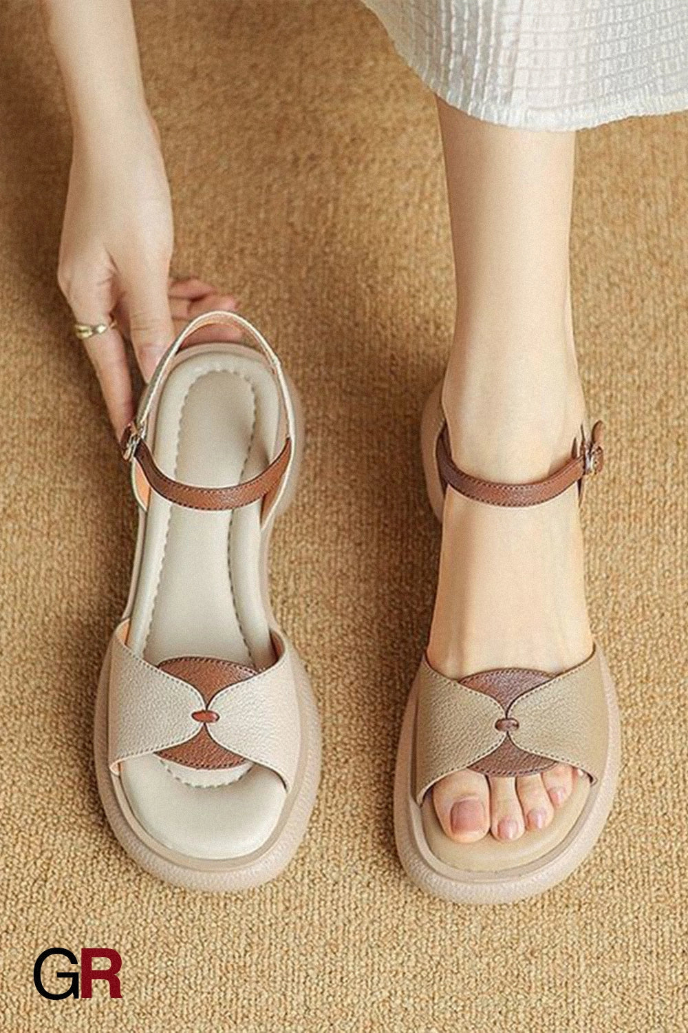 Chunky Heel Platform Open Toe Women's Sandals