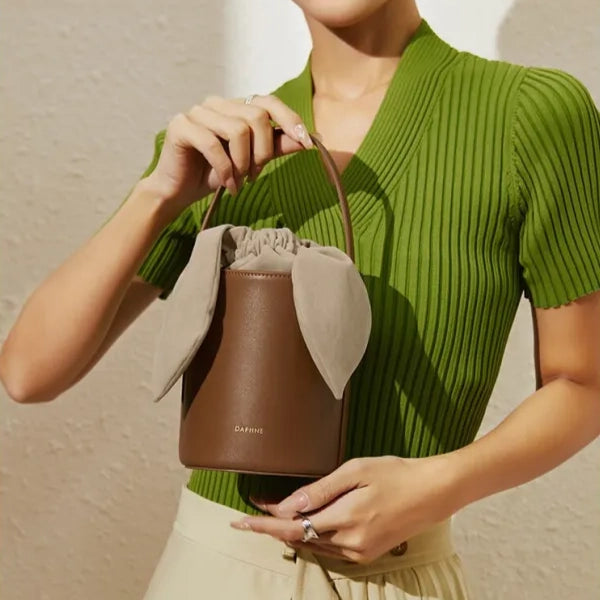 Noble Hide Couture Bucket Mini Bag - GlamoROZ