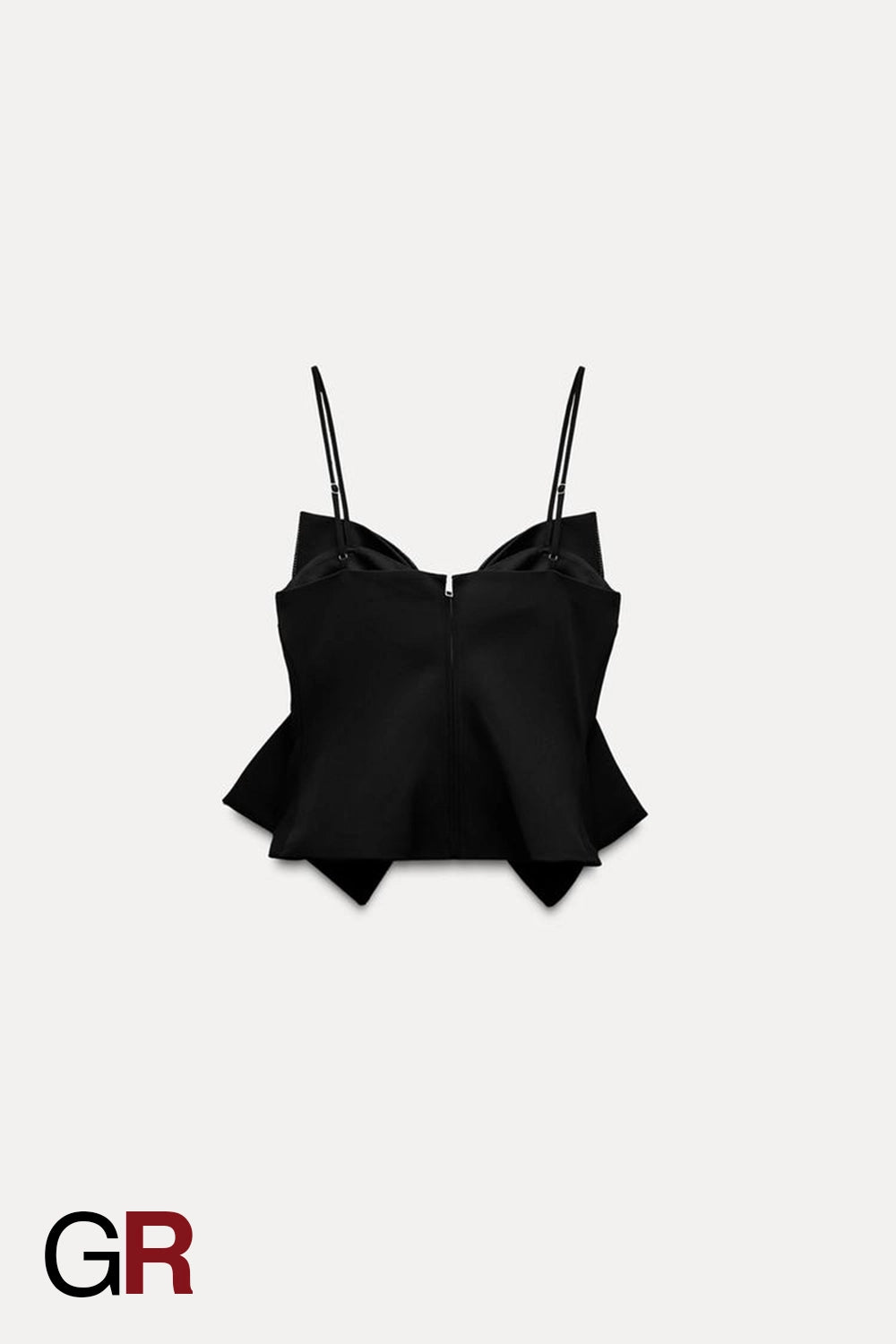 Rhinestone-Adorned Bowknot Strap Top - GlamoROZ