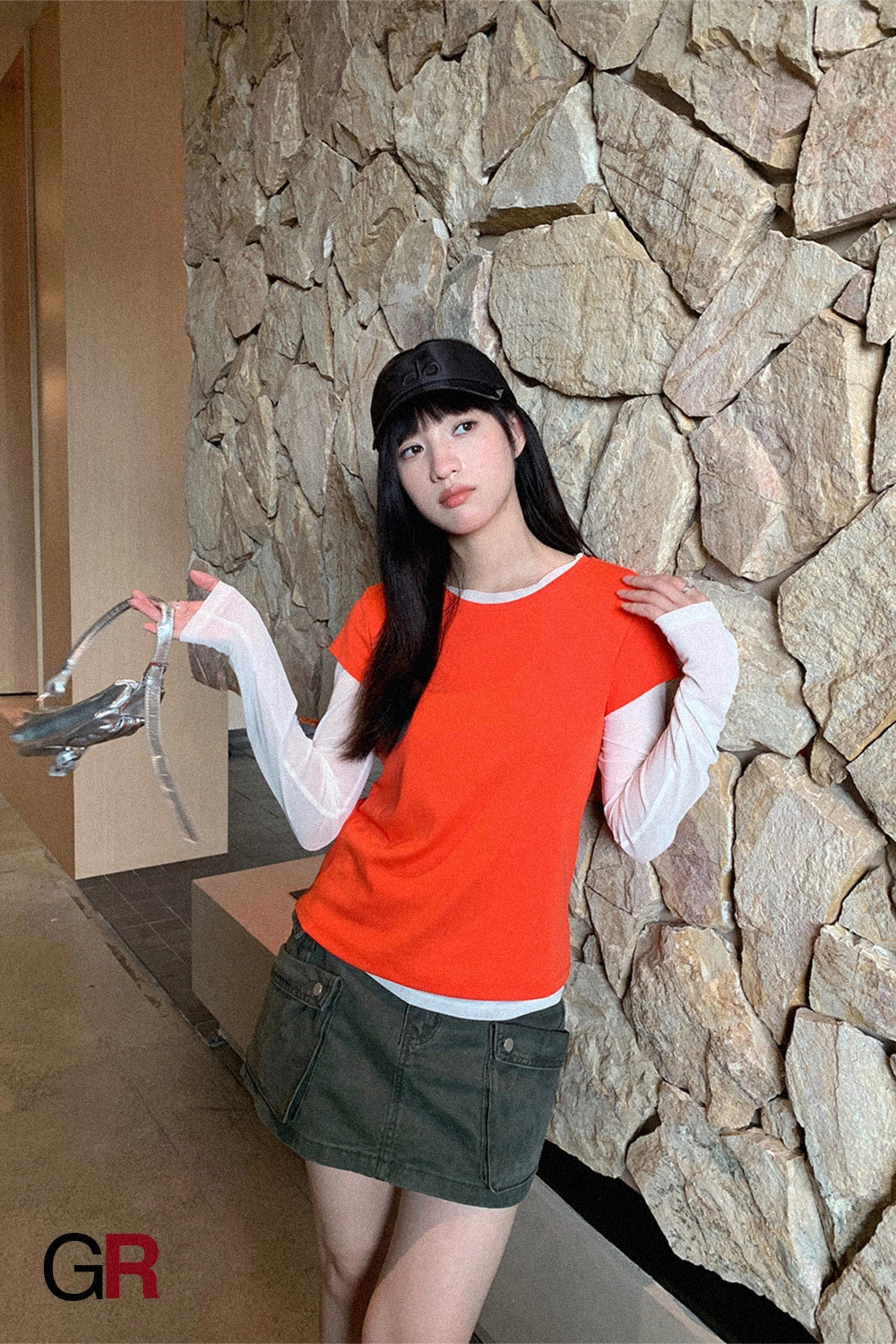 Summer Workwear Low Waist Skirt Women's Pocket Skirt