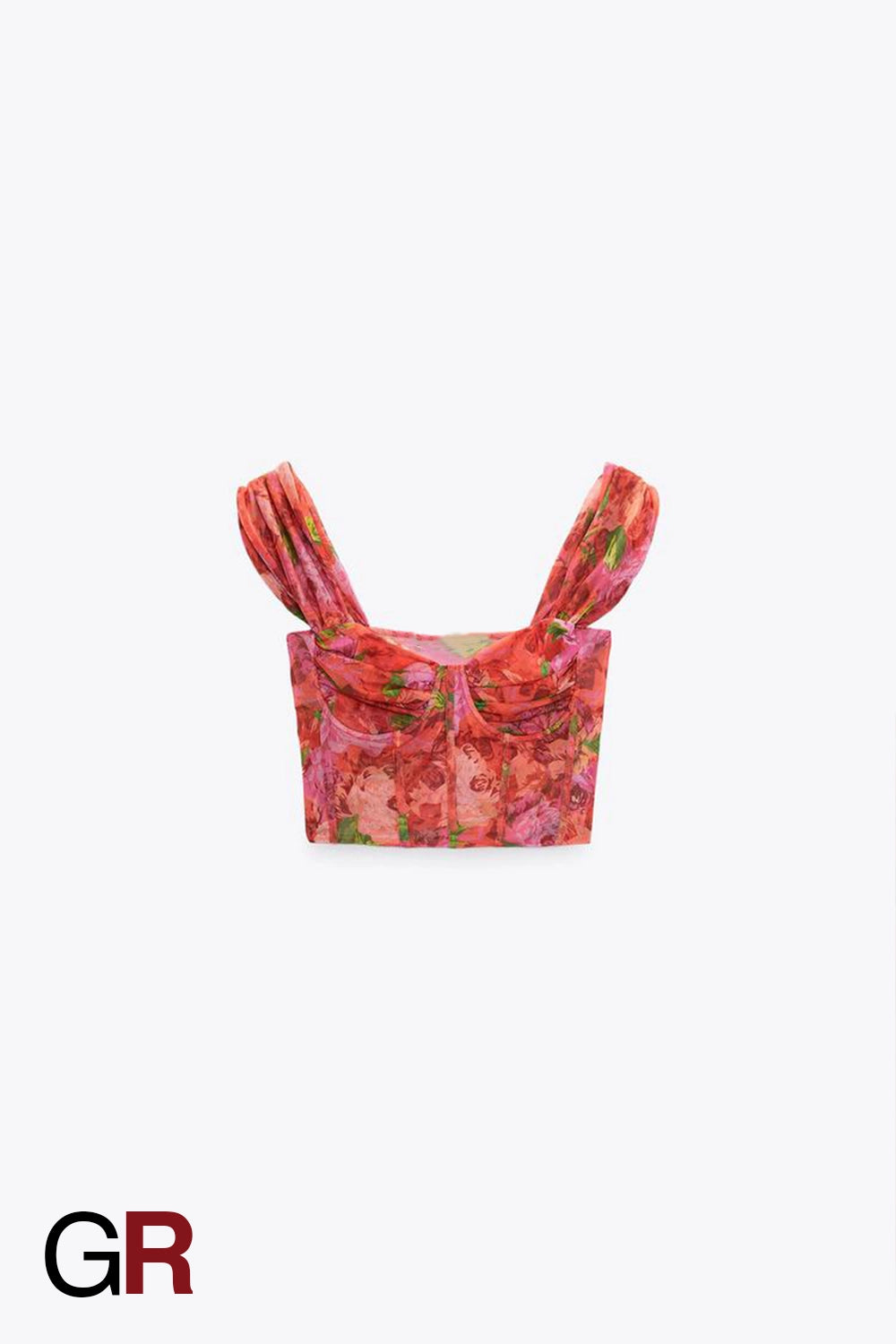 Silk Screen Printed Corset T-Shirt - GlamoROZ