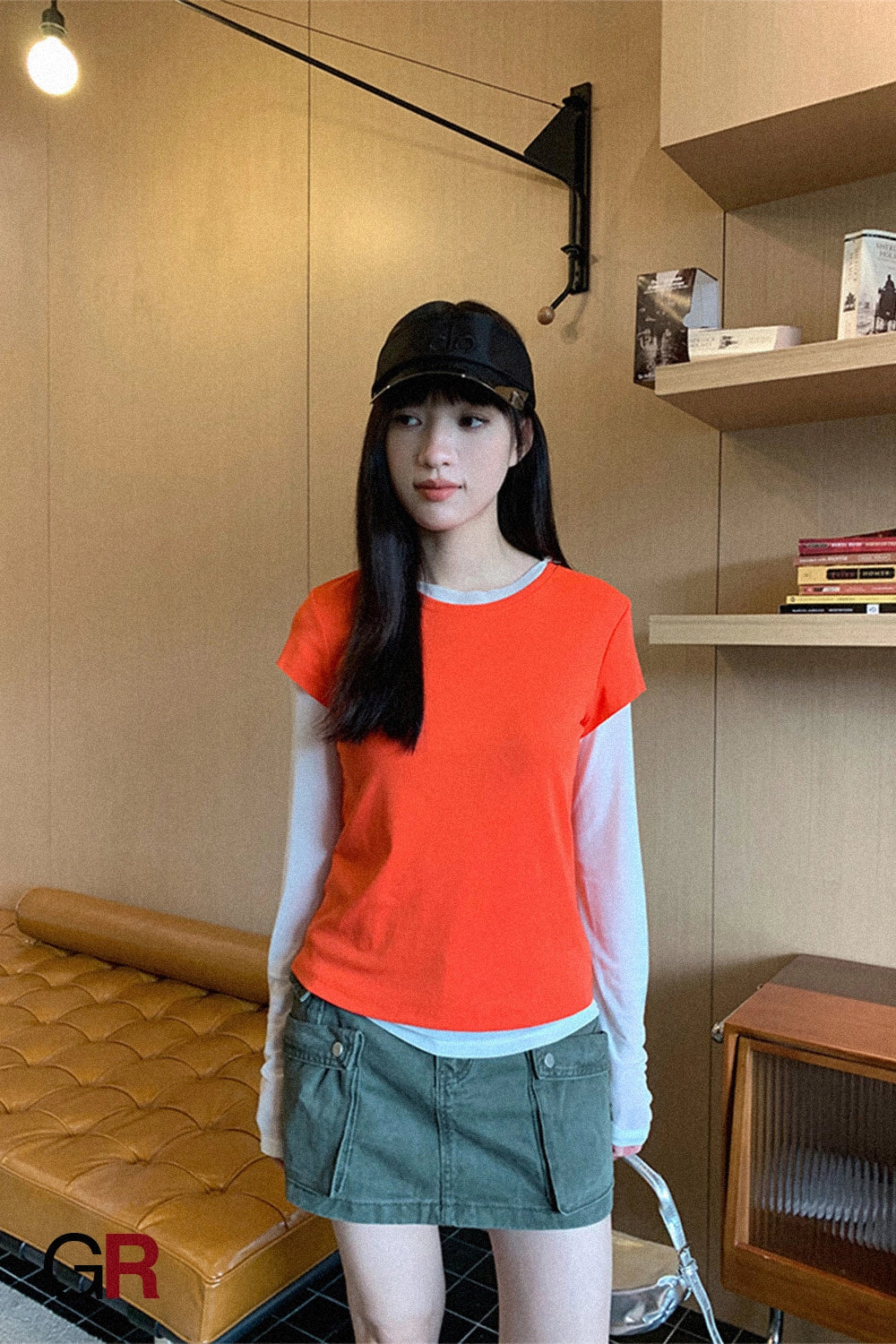 Summer Workwear Low Waist Skirt Women's Pocket Skirt