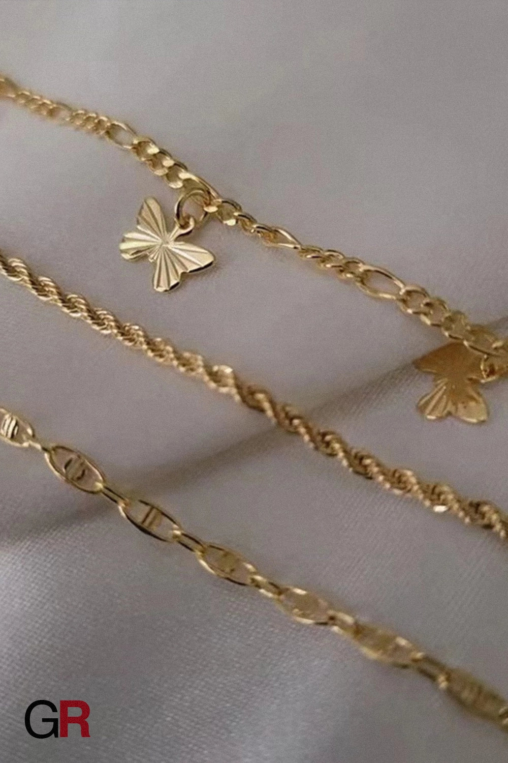Papillon d’Or Anklet Set