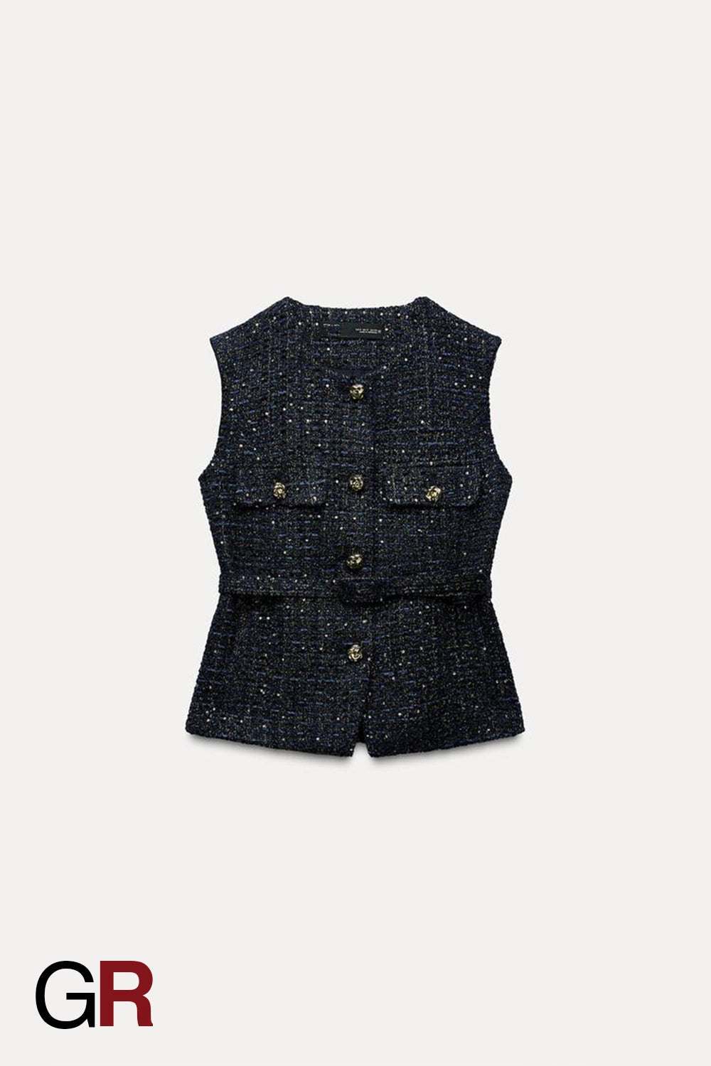 Versatile Textured Knit Vest - GlamoROZ