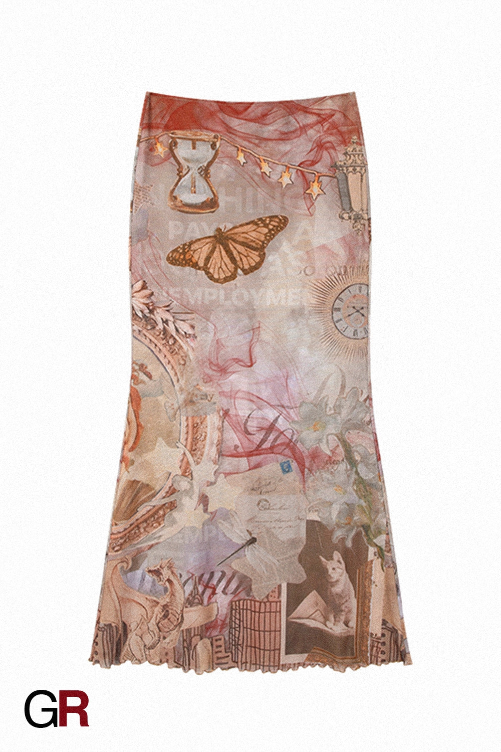 Printing Skirt Women's Summer Fishtail Length Skirt