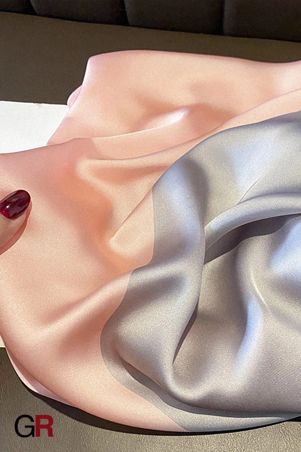 Thin Artificial Silk Patchwork Assorted Colors Silk Scarf