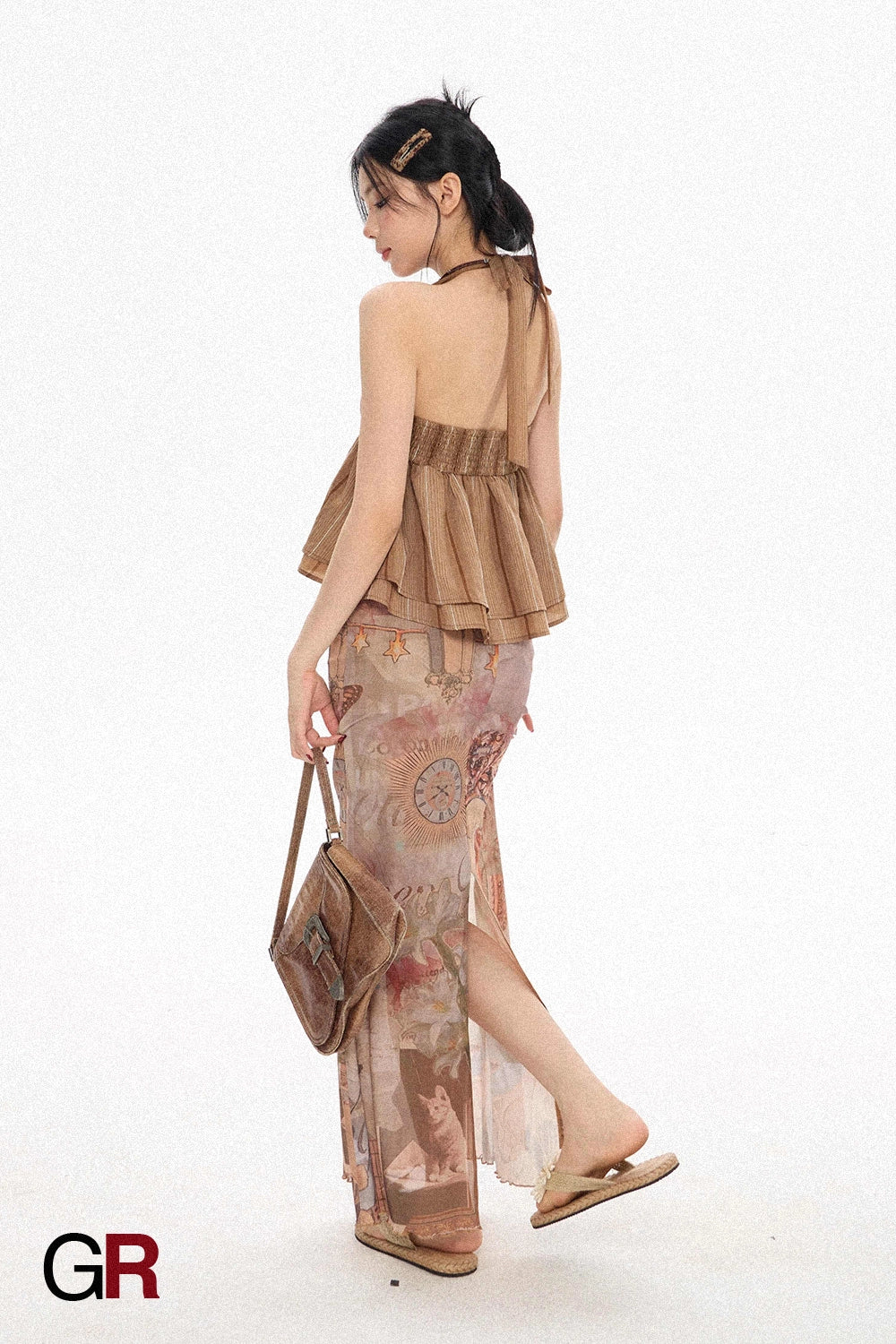 Printing Skirt Women's Summer Fishtail Length Skirt