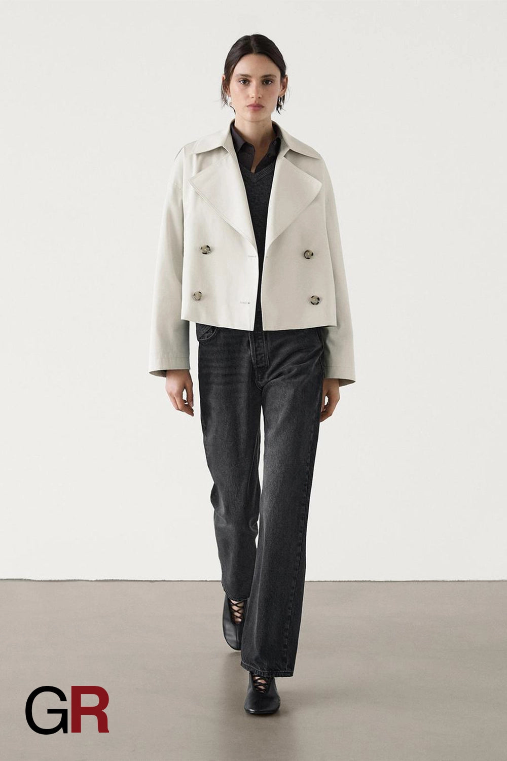 British Chic Short Trench Coat - GlamoROZ