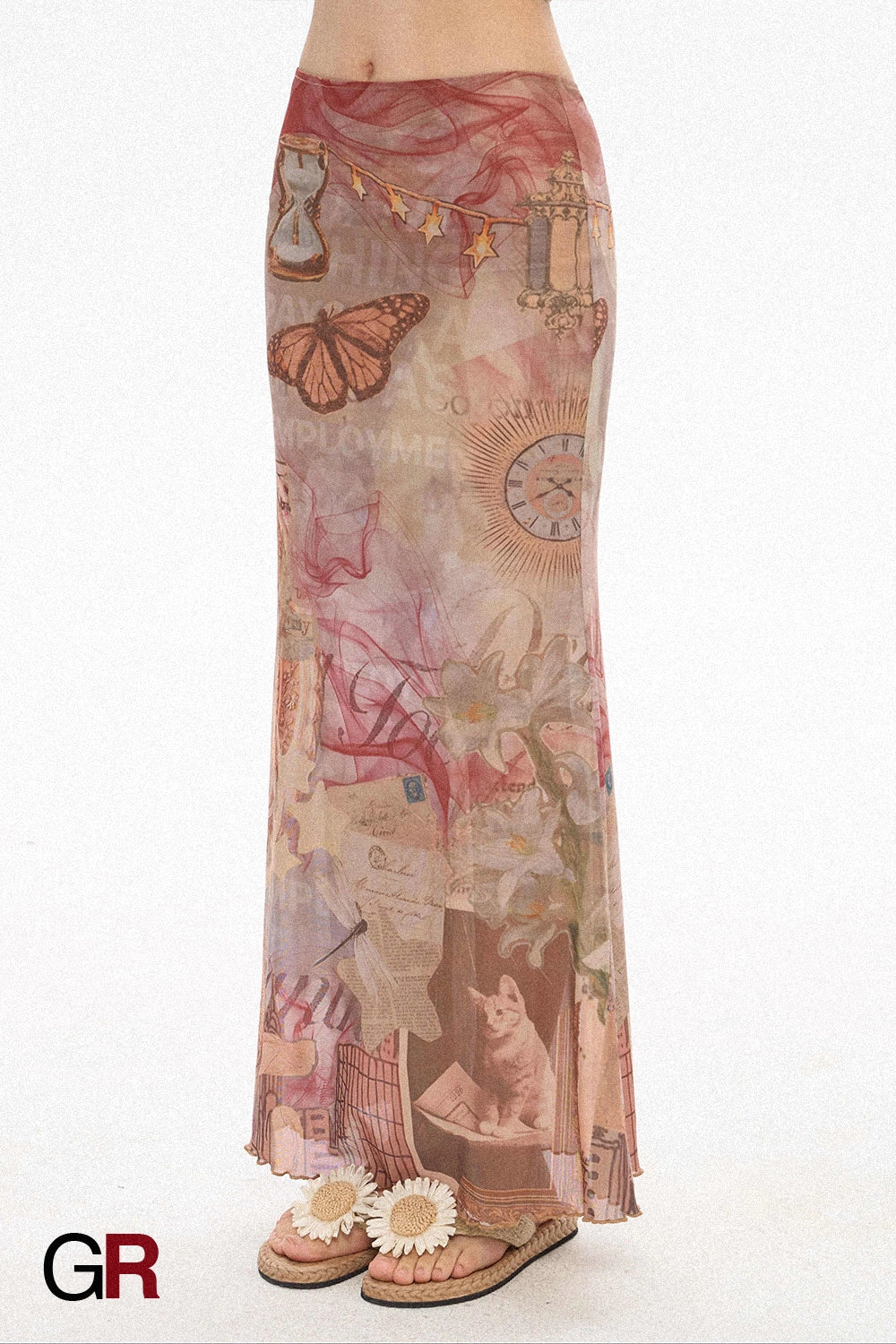 Printing Skirt Women's Summer Fishtail Length Skirt